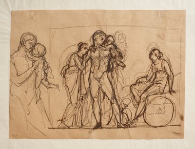 Hektors Abschied von Andromache und Astyanax von Bertel Thorvaldsen